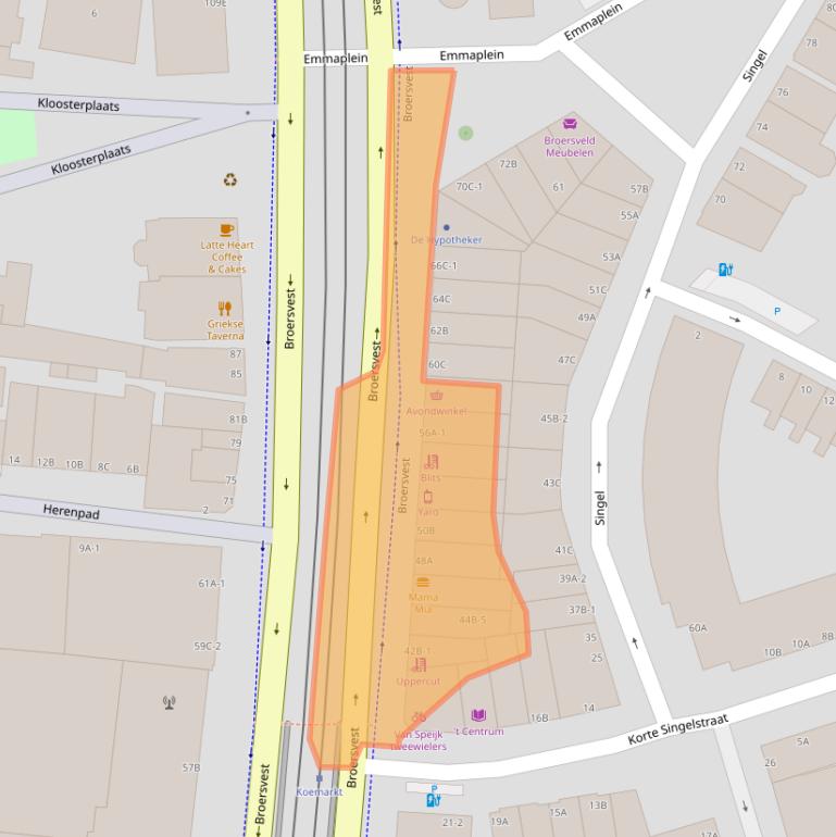 Kaart van postcodegebied 3112DE.