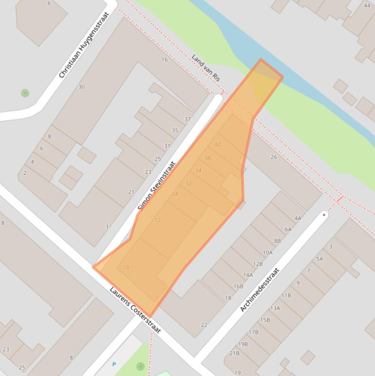 Kaart van postcodegebied 3112DR.