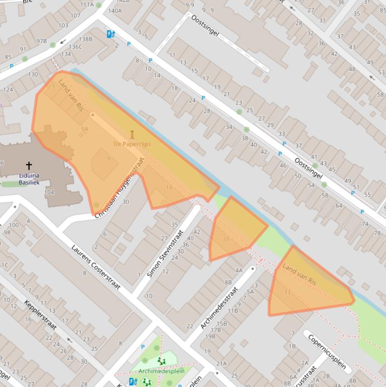 Kaart van postcodegebied 3112DT.