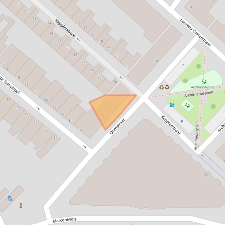 Kaart van postcodegebied 3112DW.