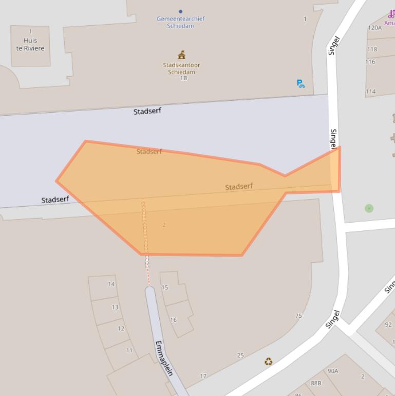 Kaart van postcodegebied 3112DX.