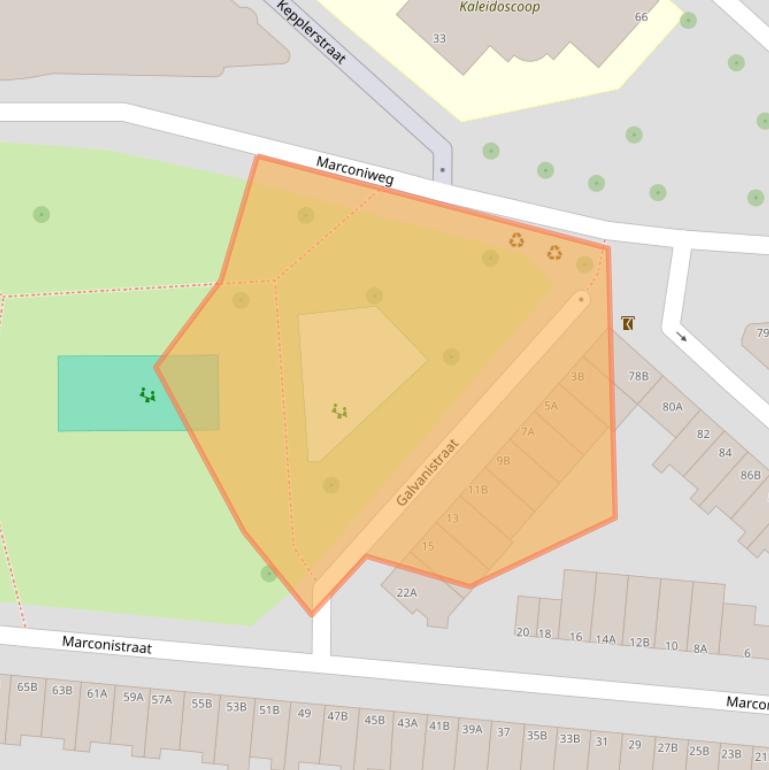 Kaart van postcodegebied 3112EA.