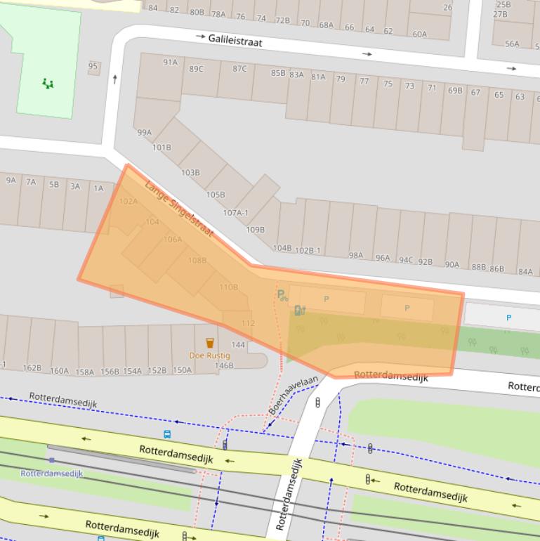 Kaart van postcodegebied 3112EG.