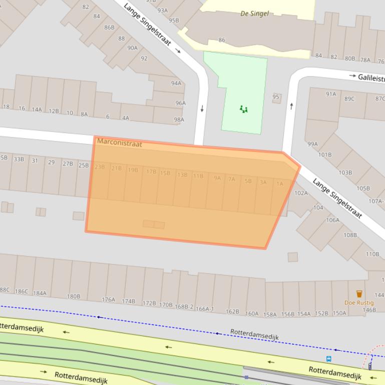 Kaart van postcodegebied 3112EH.