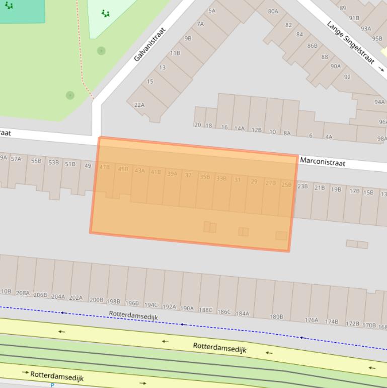 Kaart van postcodegebied 3112EJ.