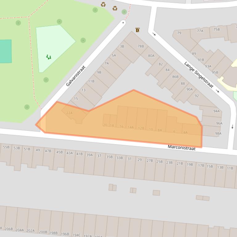 Kaart van postcodegebied 3112EN.