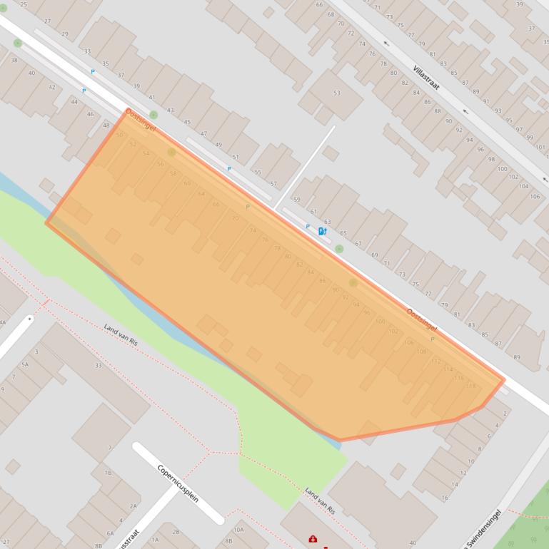 Kaart van postcodegebied 3112GG.