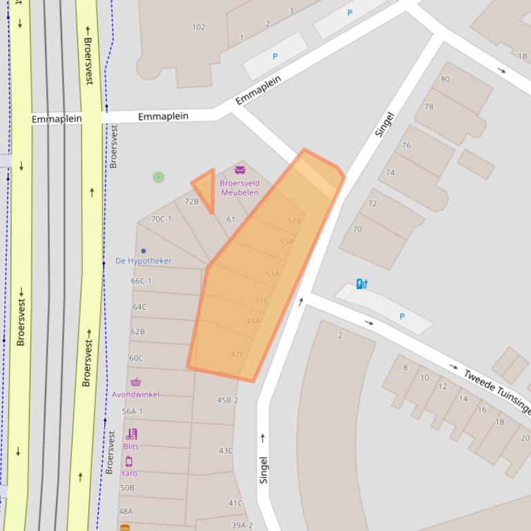 Kaart van postcodegebied 3112GK.