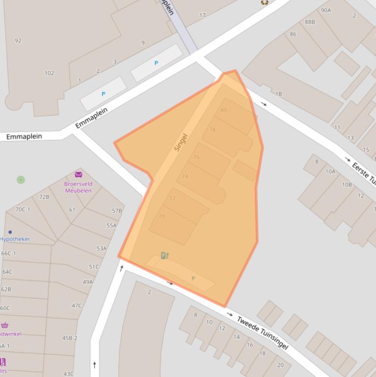 Kaart van postcodegebied 3112GR.