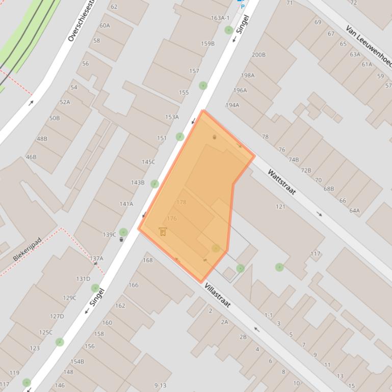 Kaart van postcodegebied 3112GW.