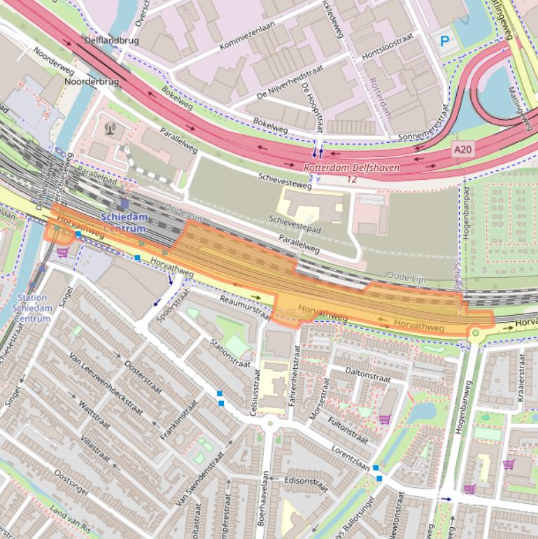Kaart van postcodegebied 3112HB.