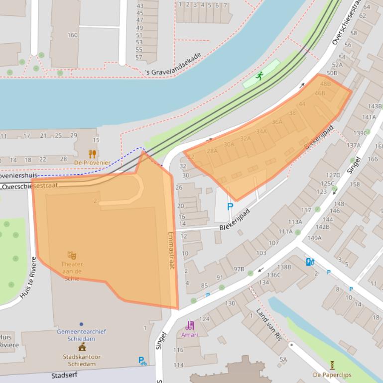 Kaart van postcodegebied 3112HG.