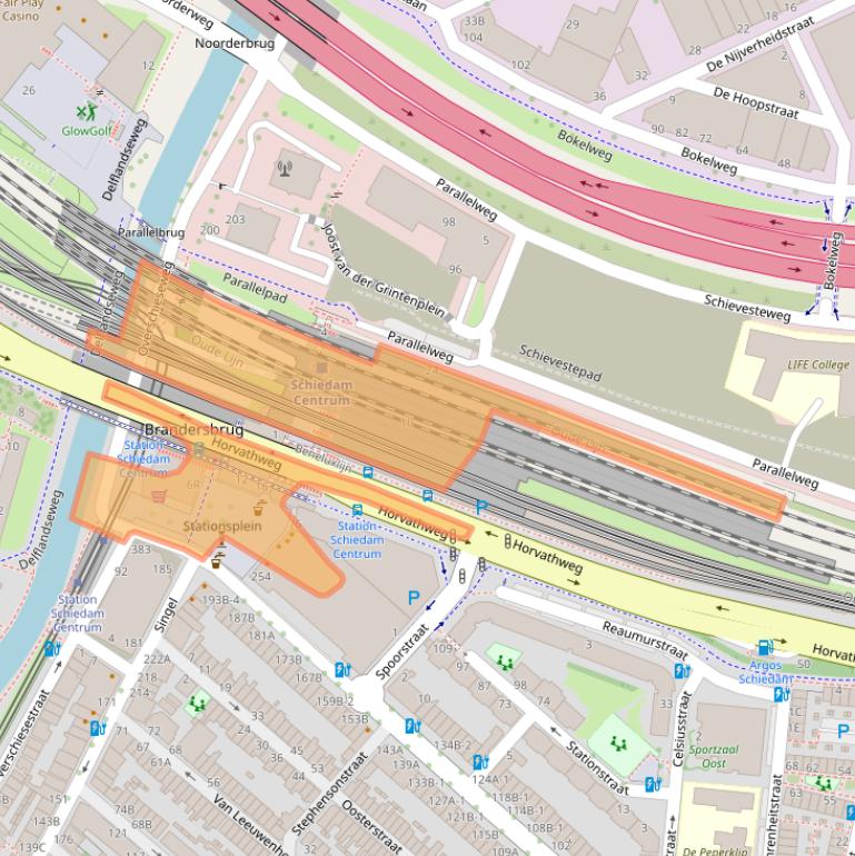 Kaart van postcodegebied 3112HJ.