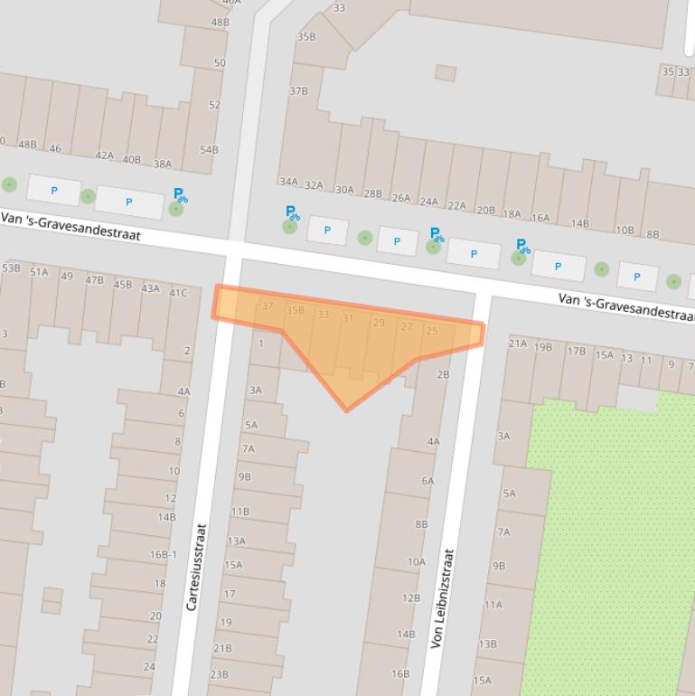 Kaart van postcodegebied 3112JK.