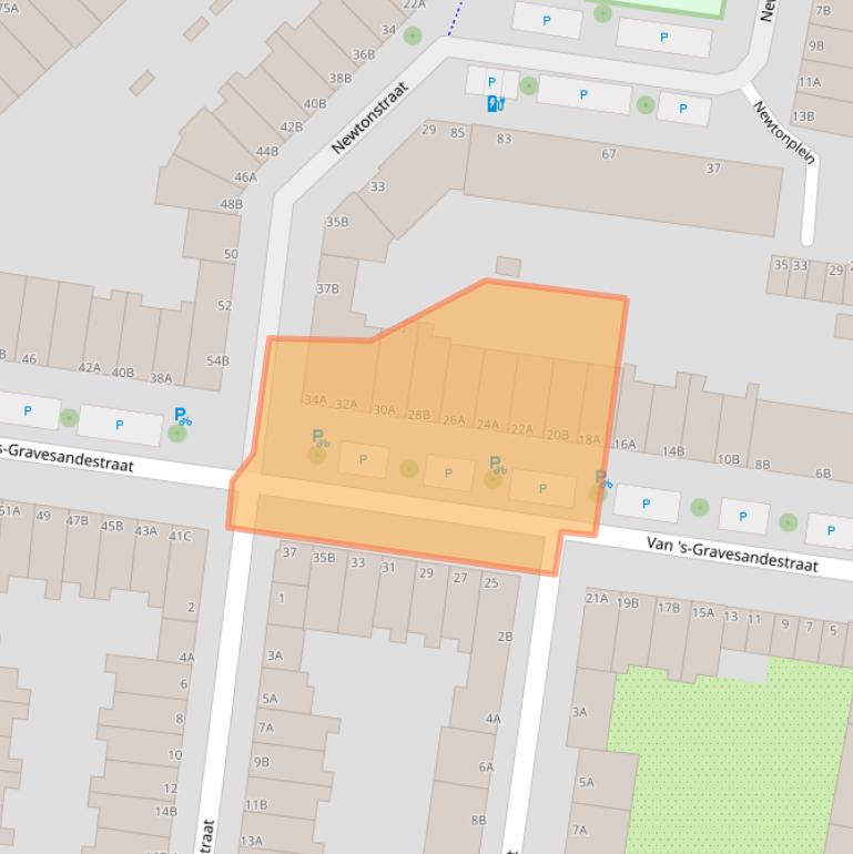 Kaart van postcodegebied 3112JN.