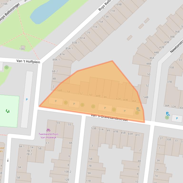 Kaart van postcodegebied 3112JP.