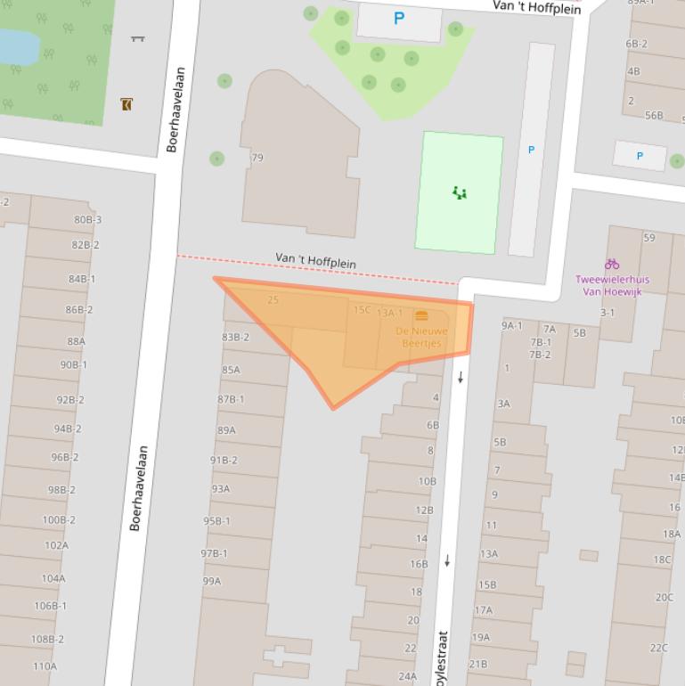 Kaart van postcodegebied 3112JS.