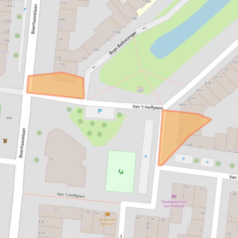 Kaart van postcodegebied 3112JT.