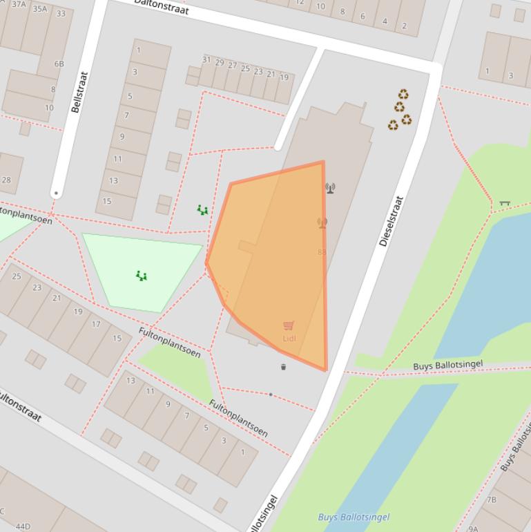 Kaart van postcodegebied 3112KB.