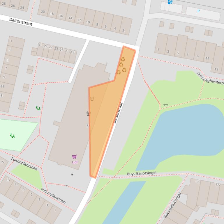 Kaart van postcodegebied 3112KC.