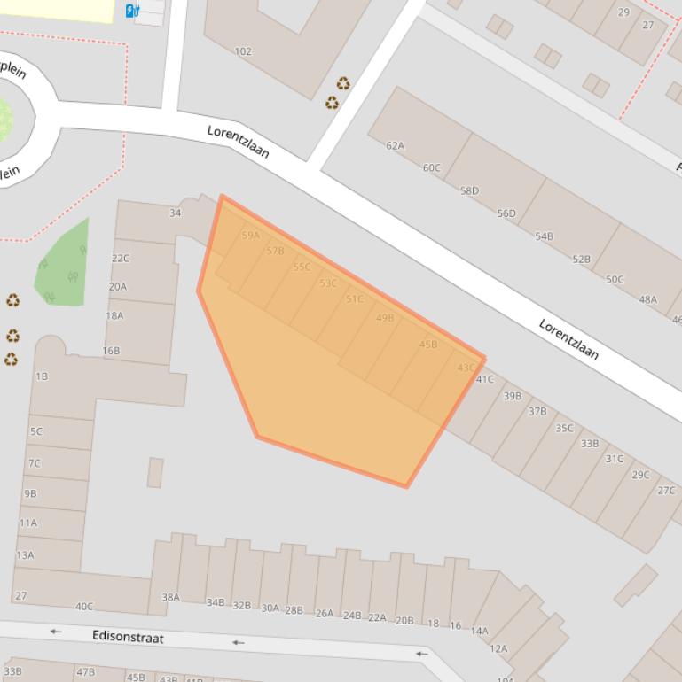 Kaart van postcodegebied 3112KH.