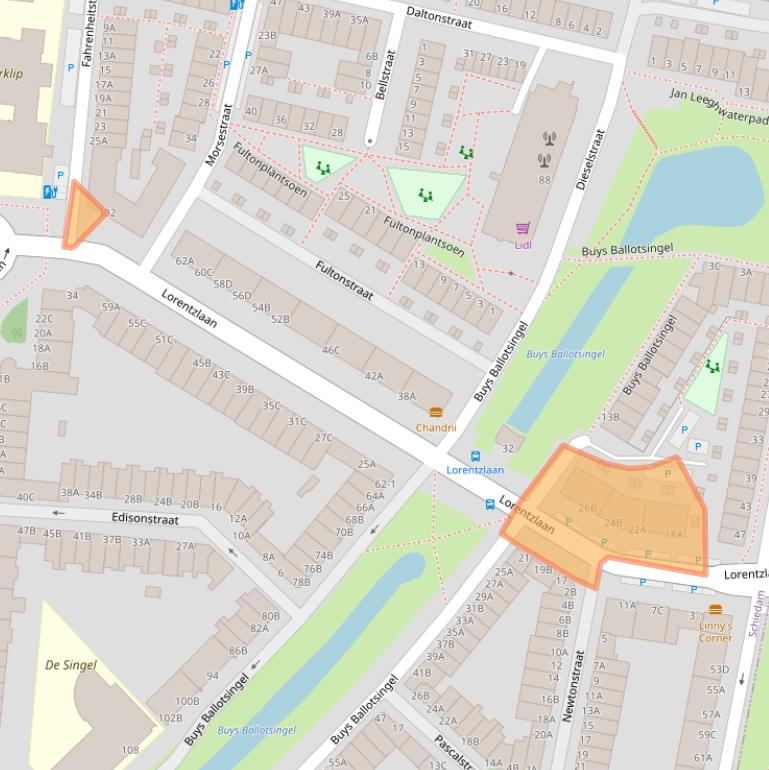 Kaart van postcodegebied 3112KK.