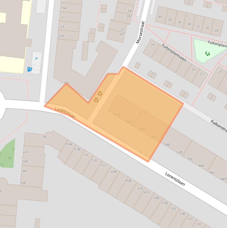 Kaart van postcodegebied 3112KN.