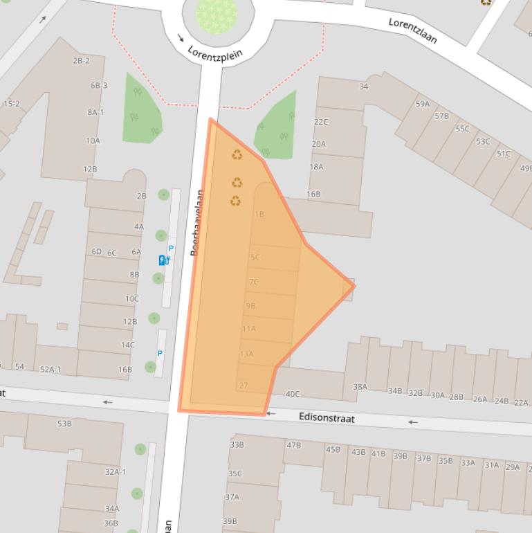 Kaart van postcodegebied 3112LA.