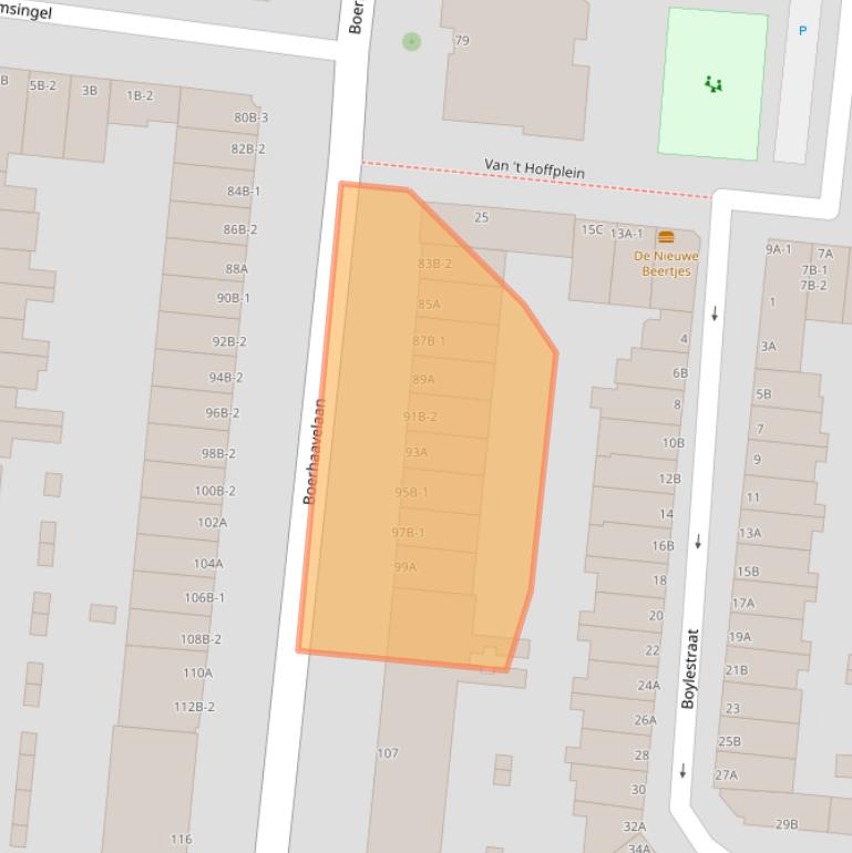 Kaart van postcodegebied 3112LE.