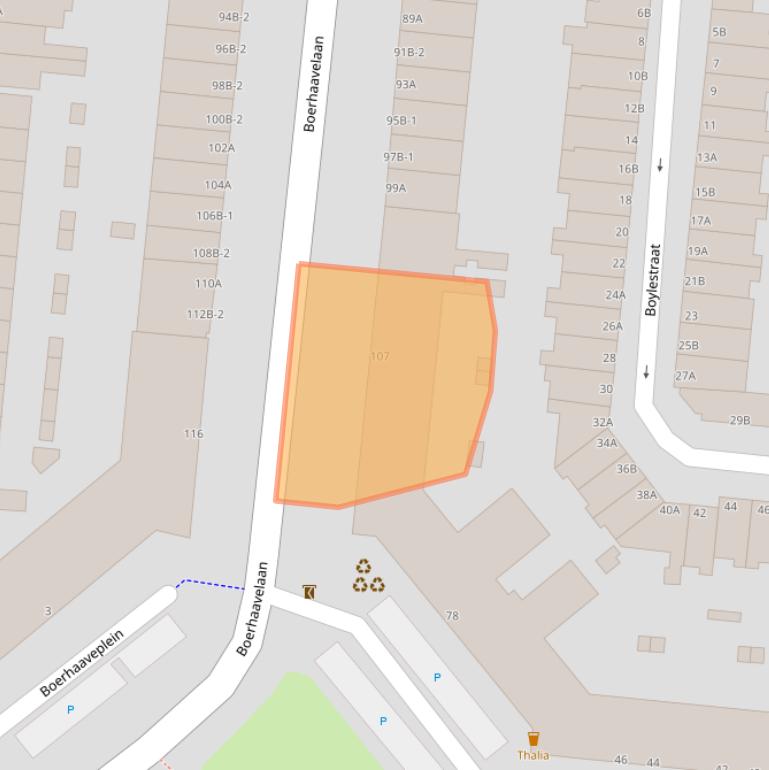 Kaart van postcodegebied 3112LG.