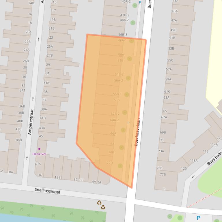 Kaart van postcodegebied 3112LK.