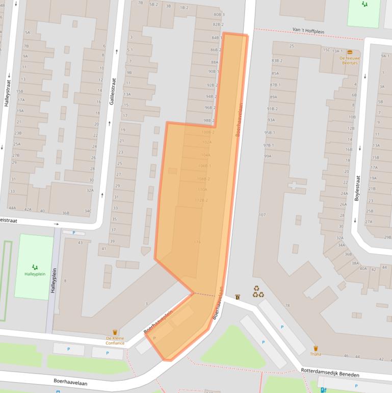 Kaart van postcodegebied 3112LM.