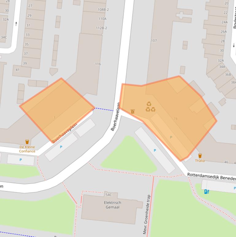 Kaart van postcodegebied 3112LN.