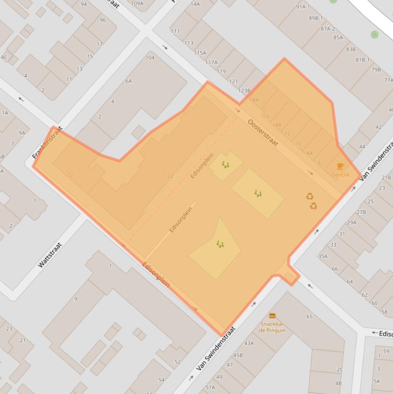 Kaart van postcodegebied 3112LR.