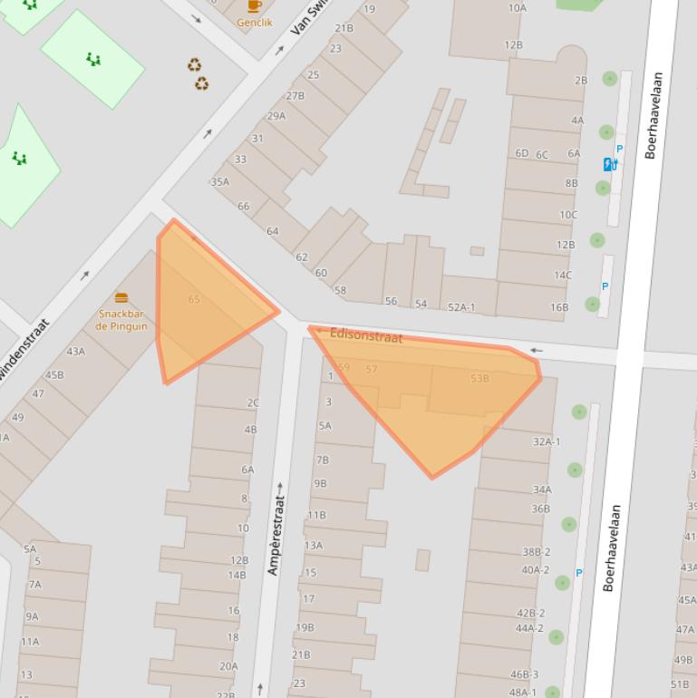 Kaart van postcodegebied 3112LT.