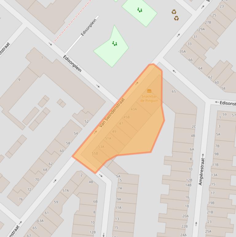 Kaart van postcodegebied 3112MG.