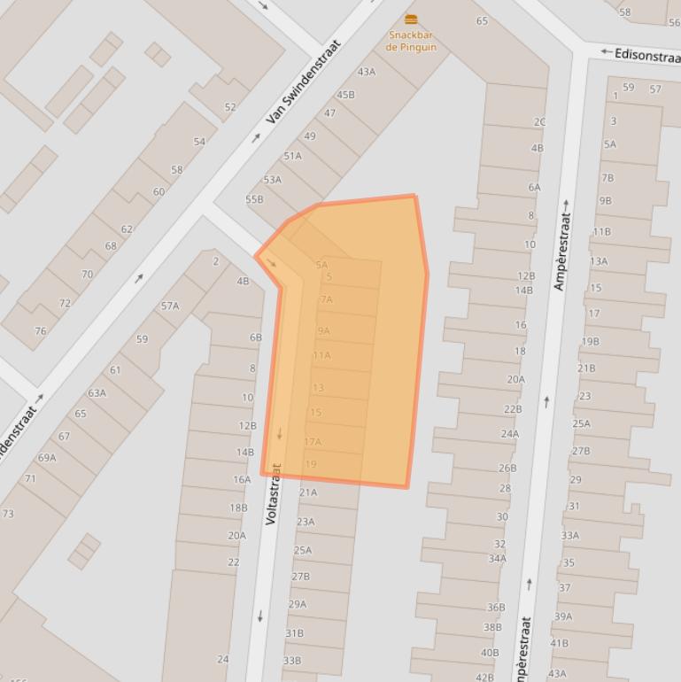 Kaart van postcodegebied 3112ML.