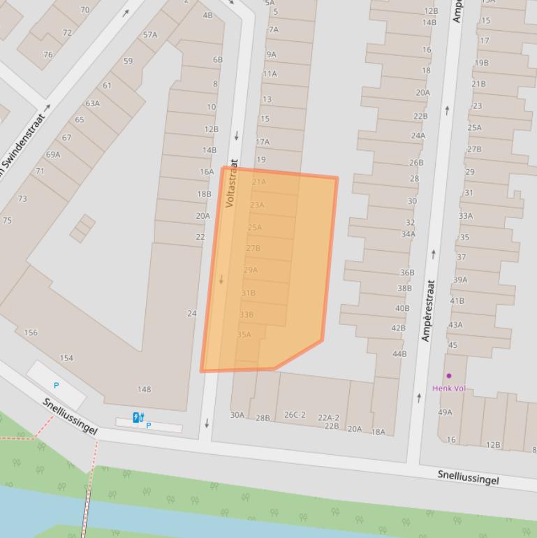 Kaart van postcodegebied 3112MN.