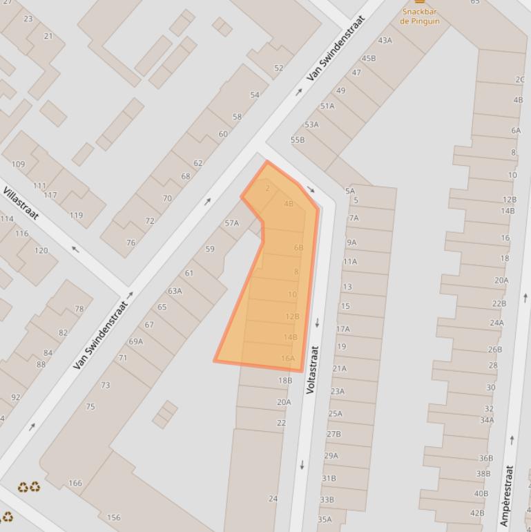 Kaart van postcodegebied 3112MP.