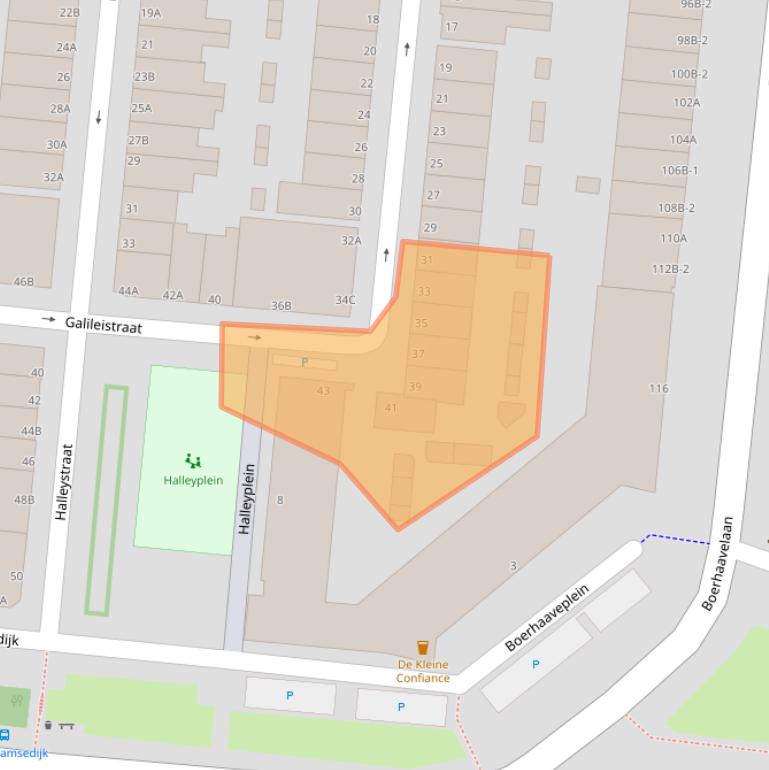 Kaart van postcodegebied 3112PB.