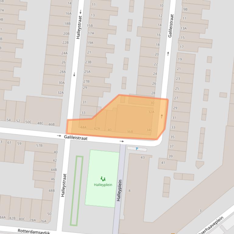 Kaart van postcodegebied 3112PG.