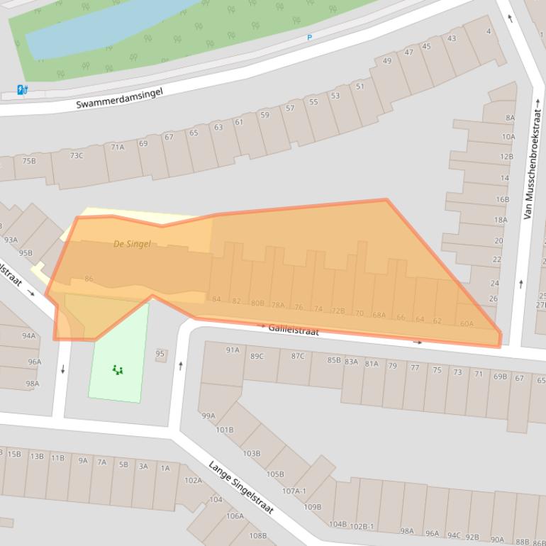 Kaart van postcodegebied 3112PJ.
