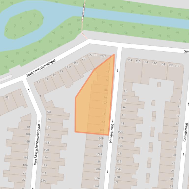 Kaart van postcodegebied 3112PN.