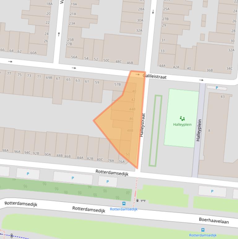 Kaart van postcodegebied 3112PR.