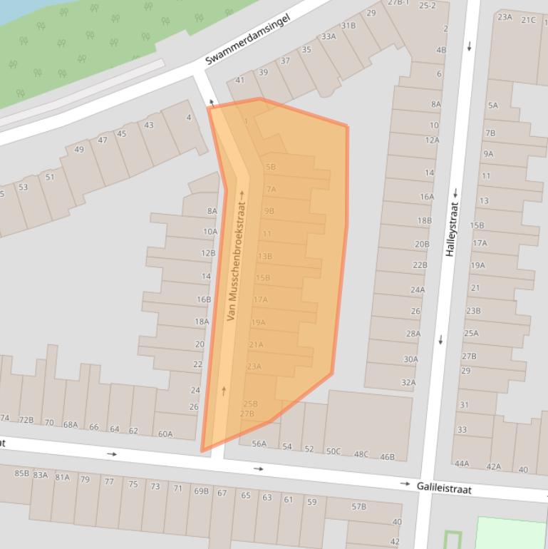 Kaart van postcodegebied 3112PS.