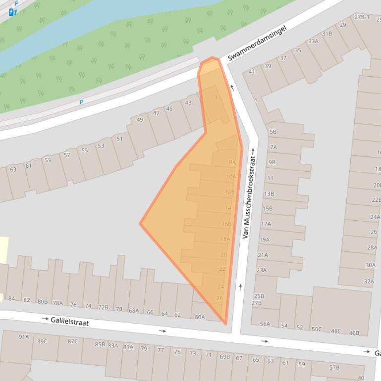 Kaart van postcodegebied 3112PT.