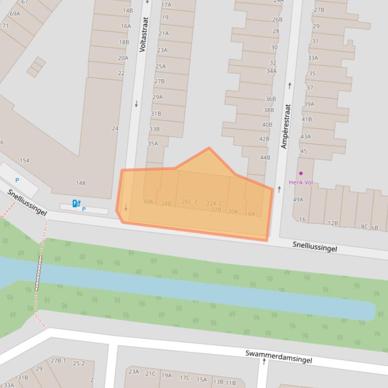 Kaart van postcodegebied 3112RB.