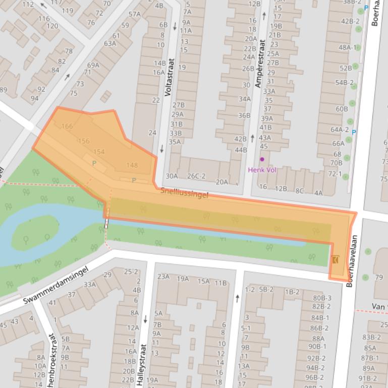 Kaart van postcodegebied 3112RC.