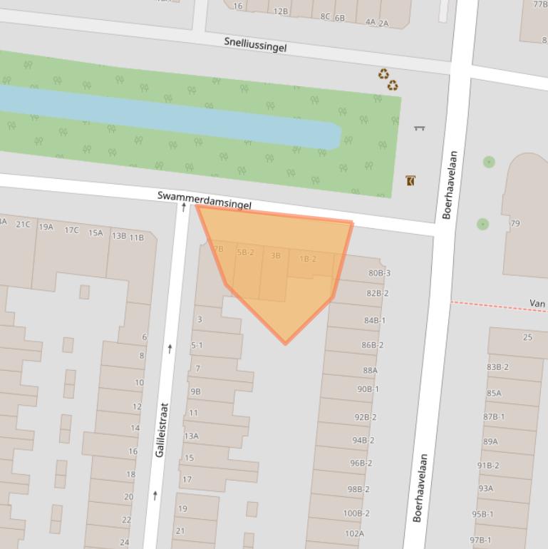 Kaart van postcodegebied 3112RD.