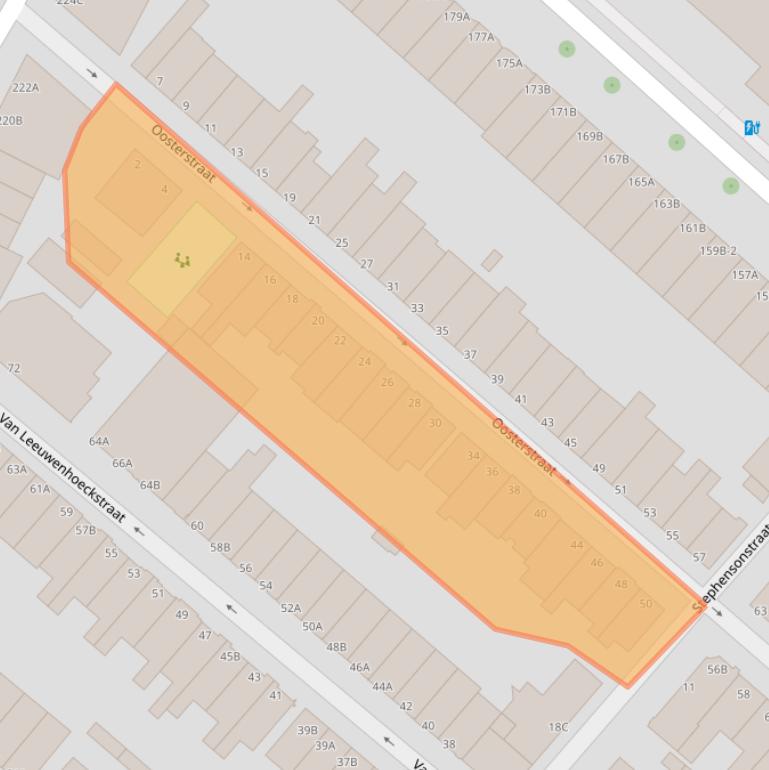 Kaart van postcodegebied 3112SJ.